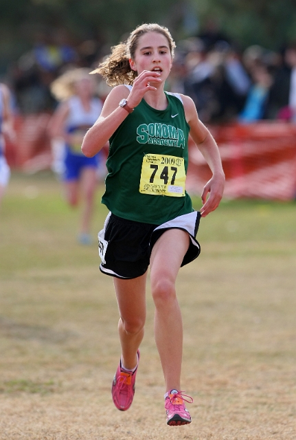 2009 CIF XC Girls D5-091.JPG - 2009 California CIF Cross Country Championships, Woodward Park, Fresno, California